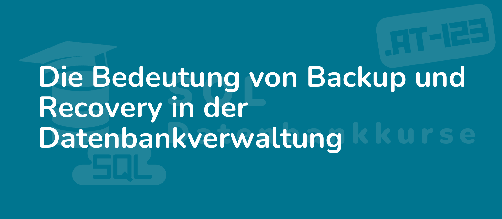 expertly illustrated image depicts the importance of backup and recovery in database management with technical elements and a professional touch